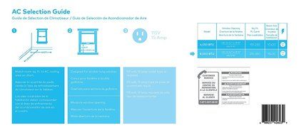 Haier ESAQ408P Serenity Series 8000 BTU 115V Window Air Conditioner with LED Remote Control N3