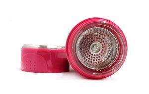 Slim 320ml Loose Leaf Tea Infuser Bottle with removable Strainer (Hot Pink)