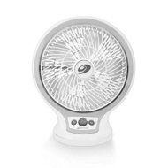 Table/ Desk Fan with Adjustable Tilt Head and Dial on Unit, White
