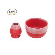 BambooMN Brand - Matcha Bowl Set (Includes Bowl &amp; Rest) 1 Set White N3