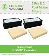 Bissell Cleanview Vacuum Filter Kit (2 Washable &amp; Reusable Pre-Motor Filters and 2 Post-Motor Filters); Compare... N2