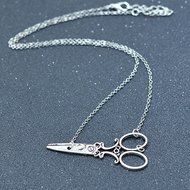 Women'S Men'S Vintage Scissors Pendant Chain Charm Choker Necklace Gift Pretty N3