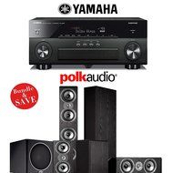 Yamaha AVENTAGE RX-A860BL 7.2 Channel Network AV Receiver + Polk Audio TSi 500 + Polk Audio TSi 200 + Polk Audio...