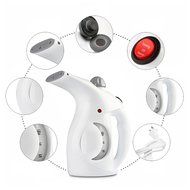 Handheld Steamer Portable Garment Steamer Fabric Steamer, Facial Steamer, Portable Dual Power Travel Iron Steamer... N8