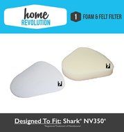 Shark XFF350 NV350 Foam and Felt Washable Replacement Home Revolution Brand Pre-filter; To fit Navigator Lift-Away... N3