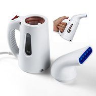 Easehold Travel Garment Steamer Handheld Portable Mini Fabric Steamer 60-second Heat-Up 8 Minutes of Steam 140ml... N5