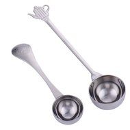 High Quality Stainless Steel Coffee Scoop Tea Spoon with Pot LOGO Long Handle