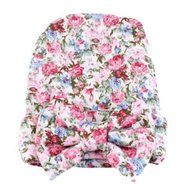 Newborn Baby Girls Toddler Stripe Hospital Cap Infant Comfy Bowknot Beanie Hat N16