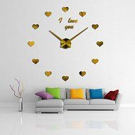 EverTrust(TM) new 3d wall clock diy clocks reloj de pared Quartz watch Living Room Simple Love Circular Acrylic... N4