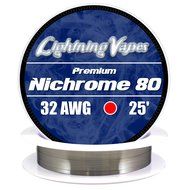 Genuine Lightning Vapes 32 AWG Nichrome 80 Wire 500' N6
