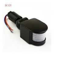 10-50W 12V Outdoor Security PIR Human Body Motion Sensor Detector Inductor Switch for Led Floodlight --Black by...