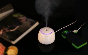 Car USB Humidifier, Yokkao Air Purifier Aroma Diffuser Mini Portable DC5V 180ml Vehicle Mounted with Cup holder... N3