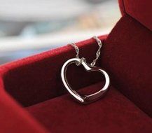 Hot Silver Plated Heart Bib Statement Chain Pendant Necklace Jewelry N6