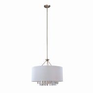 DVI DVP4822BN-WH 5 Light Piccadilly Round Large Pendant, Buffed by DVI
