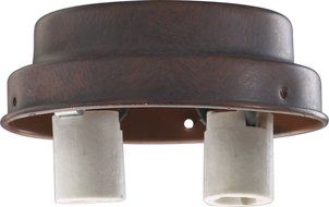 Quorum International 4106-CFL One CFL Light Outdoor Down Lighting Fan Light Fixt, Cobblestone