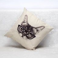 Beautyvan Soft Vintage Cotton Linen Sofa Waist Throw Cushion Cover Home Decor