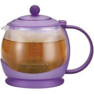 BonJour Tea "Prosperity" Borosilicate Glass Teapot with Plastic Frame, 42-Ounce //Color:French Lavender N2