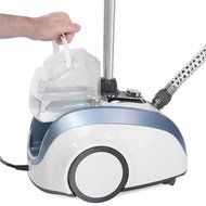 Ivation 1500-Watt Powerful Valet Fabric &amp; Garment Steamer with 4 Steam Levels, Foot Operated On-Off Switch &amp; Telescoping... N9