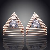 Women Gold Silver Filled Earring Crystal Drop Dangle Hook Stud Earrings Jewelry N18