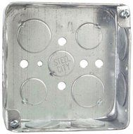 Steel City 52151-3/4 Pre-Galvanized Steel Square Box with 1/2-Inch and 3/4-Inch Knockouts by Thomas &amp; Betts