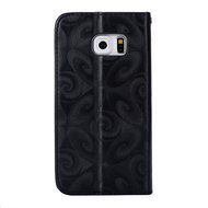 Galaxy S6 Edge Wallet Case, PHEZEN Bling Liquid Glitter Love Heart Floating 3D Hourglass Luxury Pu Leather Magnet... N19