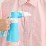 Kazoo Compact Handheld Fabric Steamer, portable mini for travel, Pink N12