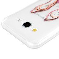 2015 Galaxy J5 Case, YOKIRIN Colorful Clear Skin Shell Slim Fit Case Translucent Impact Resistant Anti Slip Flexible... N26