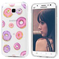 2015 Galaxy J5 Case, YOKIRIN Colorful Clear Skin Shell Slim Fit Case Translucent Impact Resistant Anti Slip Flexible... N34