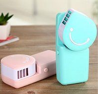 ESUMIC Portable USB Smile Air Conditioner Fan Travel Handheld Rechargeable Cooling Fan Air Purifier Humidifier... N2