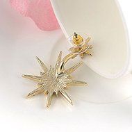 Rhinestone Crystal Lady Women 1 Pc Dangle Gold Earrings Star Ear Stud Earring N5