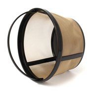 KINGSO Basket-Style Gold Permanent Coffee Filter for 10-12 Cups Pack of 2 N2