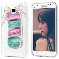 2015 Galaxy J5 Case, YOKIRIN Colorful Clear Skin Shell Slim Fit Case Translucent Impact Resistant Anti Slip Flexible... N47