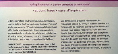 Febreze Vacuum Bags, Bissell Style 7, Pack of 3 N3