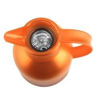 Emsa Samba Quick Press Insulated Server, 34-Ounce, Translucent Orange