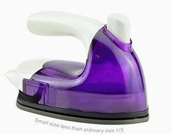 MorningRising Mini Travel Iron, Mini Wired Water Spray Steam Electric Iron for Traveling (Purple) N6