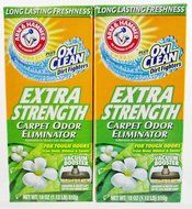 Arm &amp; Hammer Extra Strength Carpet Odor Eliminator Plus Oxi Clean Dirt Fighters - 2 Boxes, 18oz ea N3