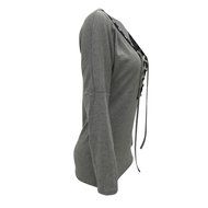Women&#039;s Blouse,Laimeng Autumn Winter Open Collar Bandage Bat Sleeve Sweater Coat Blouse (XL, Wine Red) N3