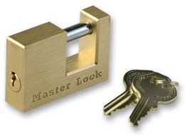 Master Lock 605DAT Solid Brass Trailer Hitch Coupler Lock by Master Lock