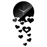 EverTrust(TM) hot new 3D mirror clocks arrival clock Watch horloge over Europe Acrylic needle living house stickers