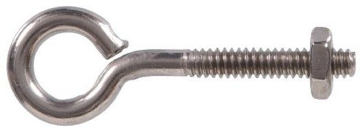 The Hillman Group The Hillman Group 4283 10-24 x 2 In. Stainless Steel Eye Bolts with Nut (10-Pack) by The Hillman...