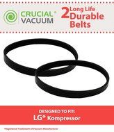 2 Durable Long-Life Vacuum Belts fits LG Kompressor LuV200R, LuV300B, LuV400T Vacuum Cleaner Belt Micro-V 5EPH271...