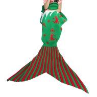 PHOTNO Mermaid Tail Blanket Handmade Crochet Adult Bed Wrap Sleeping Bag Sleeping Blanket N4