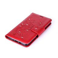 Galaxy J7 2016 Case,Galaxy J7 2016 Cover,ikasus Glitter Diamond Embossing Flowers Lily Butterfly PU Leather Flip... N34