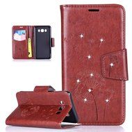 Galaxy J7 2016 Case,Galaxy J7 2016 Cover,ikasus Glitter Diamond Embossing Flowers Lily Butterfly PU Leather Flip... N35