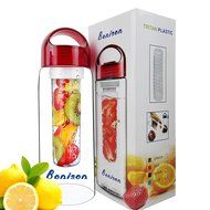 limited Time Promotion Bonison Stylish Tritan Fruit Infuser Water Bottle, Leak Proof, Trendy Durable with Handle... N6