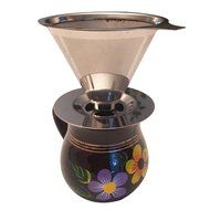 Pour Over Coffee Maker From Cardinal True - A Reusable Stainless Steel No Paper Filtering System