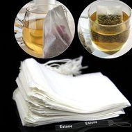 Estone&reg; New 50/100/200Pcs Empty Teabags String Heat Seal Filter Paper Herb Loose Tea Bag (100pcs)