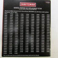 Craftsman 9-17816 Filter Fits All Current Craftsman Vacuums 5 Gallons and Above