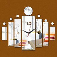 EverTrust(TM) limited real wall Acrylic clock large grid Quartz new 3d home decoration stickers diy mirror the... N2