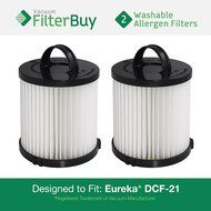 2 Eureka DCF-21 (DCF21) Washable &amp; Reusable Allergen Filters. Designed by FilterBuy to Replace Eureka Part #&rsquo;s... N2